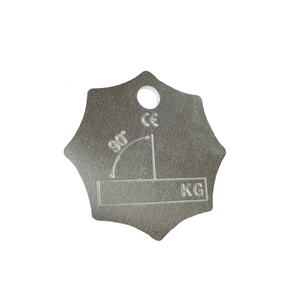 Tùy chỉnh khắc laser kim loại G80 nâng chuỗi Sling kiểm tra nhôm trống <span class=keywords><strong>h</strong></span>ành lý <span class=keywords><strong>Tag</strong></span> cho UVV thử nghiệm - Product Image 3