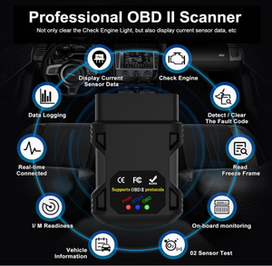 Xe công cụ chẩn đoán OBD II <span class=keywords><strong>Bluetooth</strong></span> 5.0 cho Android/IOS Windows đọc mã OBD2 <span class=keywords><strong>Scanner</strong></span> ELM327 V1.5 - Product Image 5