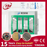 Cabine de peinture Yingma Premium VF600, filtre supérieur G3, filtre inférieur en fibre de verre, double filtration, finition impeccable