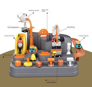 2 SKUs <span class=keywords><strong>Juego</strong></span> de Pista de Carreras de Coches Urbanos con Laberinto, Temática de Bomberos e Ingeniería, con 4 Coches Deslizantes, Juguete Educativo STEM para Niños, Regalo - Product Image 2