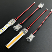 Smd Cob LED Strip Connector 2pin Solderless 5mm 8mm 10mm LED Tape Light Connectors for Led Light Strip