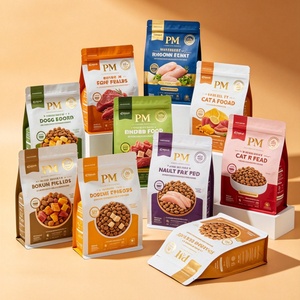 Sacs en papier kraft écologiques personnalisés pour épices, noix, aliments pour animaux de compagnie, sachets biodégradables à fond plat, emballage alimentaire en gros - Product Image 6