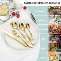 Ensemble de couverts de haute qualité pour restaurant, cuillères, fourchettes et couteaux en acier inoxydable, pour restaurant et fête