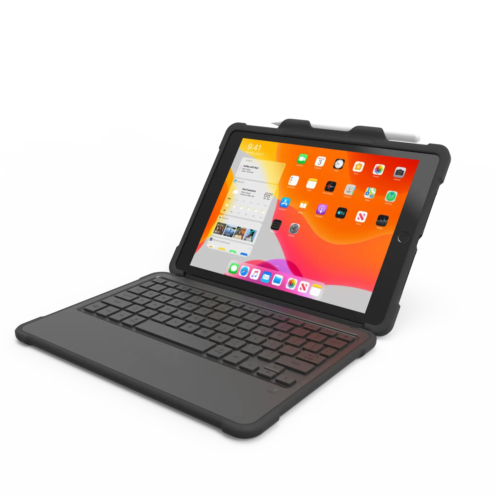 OEM Foldable Kickstand Mini Wireless Tablet Keyboard Smart Connector MFI PU Cover for iPad 10.2 10.5