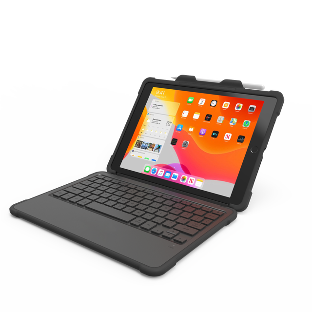 OEM Foldable Kickstand Mini Wireless Tablet Keyboard Smart Connector MFI PU Cover for iPad 10.2 10.5