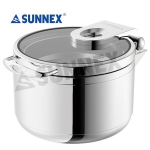 SUNNEX หม้อซุป10L เบนมารี304. Ss.s อาหารบุฟเฟ่ต์เตาอุ่นซุปโจ๊กร้านอาหารซุปกาต้มน้ำอุปกรณ์ในโรงแรม - Product Image 3