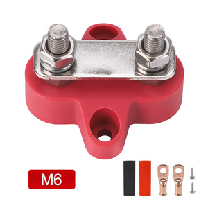 ชุดขั้วต่อแบตเตอรี่รถยนต์แบบสกรู M8 สีแดง 48V - Product Image 2