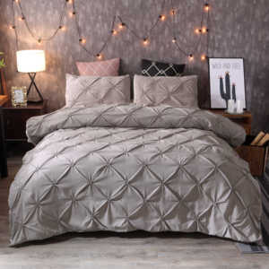 Ensemble de housse de <span class=keywords><strong>couette</strong></span> Queen, 3 pièces - Broderie élastique, housse de <span class=keywords><strong>couette</strong></span> en microfibre de luxe, <span class=keywords><strong>couette</strong></span> en <span class=keywords><strong>duvet</strong></span>, tissu confortable - Product Image 1