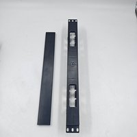 Panneau de gestion de câbles ABS 1U 2U 19 pouces, organisateur de câbles horizontal pour armoire réseau, gestion de câbles en plastique 1U de qualité supérieure