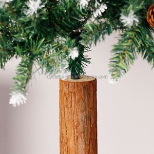 Árbol de Navidad de PVC de Alta Calidad de 1.8 cm con Base de Pino, Decoraciones Premium de Lujo - Product Image 4
