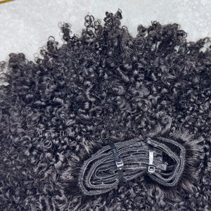 Nuovi Arrivi: <span class=keywords><strong>Extension</strong></span> per <span class=keywords><strong>Capelli</strong></span> <span class=keywords><strong>Afro</strong></span> Cambodgiani Ricci Crespi di Alta Qualità 4A 4B 4C, <span class=keywords><strong>Extension</strong></span> a Clip in Veri <span class=keywords><strong>Capelli</strong></span> Umani - Product Image 3