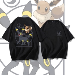T-shirt à manches courtes en pur coton <span class=keywords><strong>Poke</strong></span>-mon Animation Joint Ibrahim pour hommes et enfants, coupe ample, tendance estivale - Product Image 2