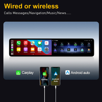 Lecteur multimédia vidéo de voiture à double écran de 24,6 pouces avec Android 15 et CarPlay sans fil pour Mercedes Benz Classe S W213 2018-2021, autoradio