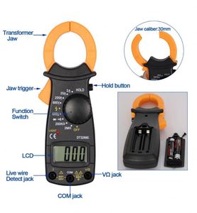 Đồng hồ kẹp kỹ thuật số dt3266e với kiểm tra dây điện trực tiếp - Product Image 3