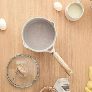 Petite casserole antiadhésive en pierre Maifan pour bébés de 0 à 12 mois, pour la cuisson, le chauffage du lait et la préparation des nouilles - Product Image 2