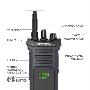 GX-8200 Handheld Walkie Talkie 10km Range High Quality Ultra Thin Small Amateur IPX6 Waterproof UHF Frequency TYPE-<b>C</b> <b>Battery</b> - Product Image 2