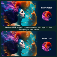 OEM Rigal I20 Top Seller Vidéo sans poussière Tv Smart Movie Projecteur Lumière 4K Extérieur Scellé Optique Lcd Projecteurs pour Magasin