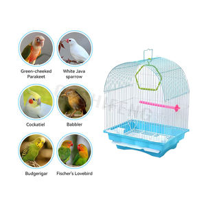 2026 vente chaude luxe métal oiseaux Cage Portable oiseau élevage Cage voyage extérieur oiseau Cage - Product Image 5