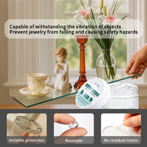 Gel réutilisable pour maintenir les objets en place, empêcher les artefacts de se détacher, les figurines de tomber, transparent sans poussière - Product Image 1