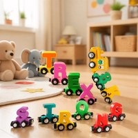LZ Dino Lion 26 Lettres Anglaises Train en Peluche Puzzle - Jouet à Mâcher Classique pour Animaux de Compagnie du Guangdong pour le Jeu et l'Entraînement