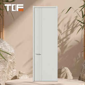 Film de revêtement PVC imperméable prix d'usine noir bois plastique composite bureau maison Villa chambres intérieur creux claque WPC portes - Product Image 5