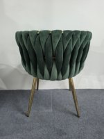 Fauteuil de loisirs moderne nordique en velours confortable avec dossier pour salon, chambre, appartement, hôtel, mobilier de banquet et de bar