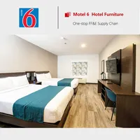 الحديثة موتيل 6 Geminin الأثاث فندق مجموعة أثاث غرفة النوم