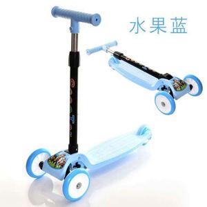 Trottinette pour enfants à 3 roues avec roues lumineuses, réglable en hauteur, pliable, pour enfants de 2 à 12 ans - Product Image 4