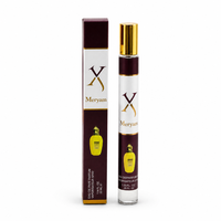 Spray parfumé en carton de vente au détail à imprimé géométrique pour elle et lui, flacon haut bordeaux, cadeau pour réception de gala, longue durée