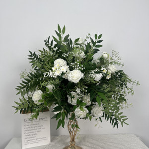DKB Tela Artificial Rosa Boda Bola Decoración Multi-Ocasión Flor Centro de mesa Navidad Graduación Easter-OEM Bienvenido Uso en el hogar - Product Image 6