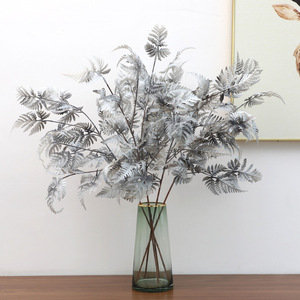O-X0206 Fleurs De Mariage Faux Herbe Plantes Artificielle <span class=keywords><strong>Fougère</strong></span> Feuilles <span class=keywords><strong>D</strong></span>'<span class=keywords><strong>ornement</strong></span> Artificielle Verdure laisse Souches Pour la <span class=keywords><strong>D</strong></span>écoration De Mariage - Product Image 2