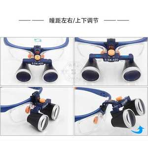 3.5X <b>Magnifying</b> <b>Glasses</b> Head-Mounted Design ABS Metal for Oral Otolaryngological Ophthalmic Surgical Micro-Industrial Medical - Product Image 1