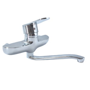 <span class=keywords><strong>Grifo</strong></span> de <span class=keywords><strong>Bañera</strong></span> Moderno de una Sola Manija, de Aleación de Zinc Cromado Pulido, Montado en la Pared, con Rociador de Lluvia Cuadrado, <span class=keywords><strong>Altura</strong></span> de 1.5 m, con Medidor - Product Image 4