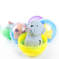 Mainan Kapsul Transparan Anjing 90Mm, Mainan Kapsul Kejutan Dalam Plastik untuk Anak-anak