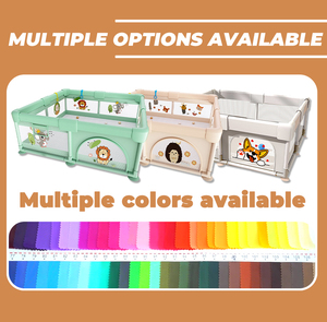 Cercado Colorido para Crianças com Barreiras de Segurança, Tamanho Personalizado, Para Bebês e Crianças Pequenas, Uso Interno e Externo - Product Image 6
