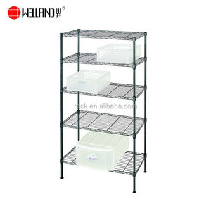 رفوف سلكية لغرفة المعيشة منخفضة التكلفة ، رف تخزين منزلي معدني 5 طبقات واجب خفيف - Product Image 4