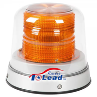 TOPLEAD Balise en aluminium blanc DC12-24V au xénon/LED/halogène en deux couvercles Lampe flash d'urgence pour le trafic
