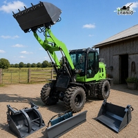 Kosteneffektiver Diesel-Lader LAWNIO 265 mit Hydraulischem Drehmomentwandler Plus Gleichmäßige Leistungsabgabe Materialbeladungs-Diesel-Radlader