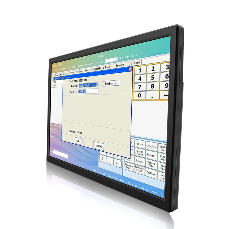 19.2 Inch Industrial Monitor HD VGA AV BNC USB Wide Screen VESA Wall Mounted Plastic Industrial LCD Display