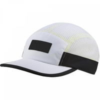 Gorra de Correr Snapback con Logotipo de Goma Personalizado Premium, Ligera, de Nailon, Impermeable, con Orificios de Malla, Gorra de Campamento