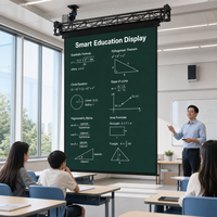 Écran LED déroulant publicitaire intérieur de qualité industrielle P2.6, haute luminosité, mur d'affichage intelligent sans soudure pour centres commerciaux