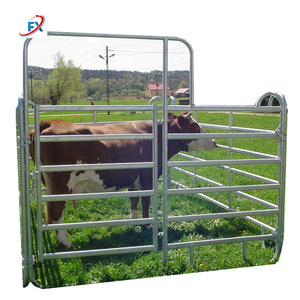 Pagar ternak lasan galvanis kustom pagar panel pena persegi panjang bundar kuda - Product Image 4