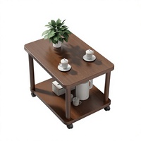 Petite table basse moderne minimaliste en bois, table à thé mobile pour salon, armoire latérale pour salle de réception de bureau, mobilier de maison