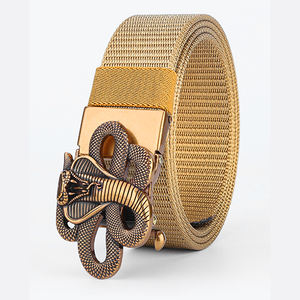 Vente en gros Designer Célèbre <span class=keywords><strong>Ceinture</strong></span> en toile décontractée Street Wear <span class=keywords><strong>Boucle</strong></span> automatique Ceintures en tissu en nylon pour hommes 35mm d'épaisseur Mode <span class=keywords><strong>de</strong></span> patron - Product Image 3