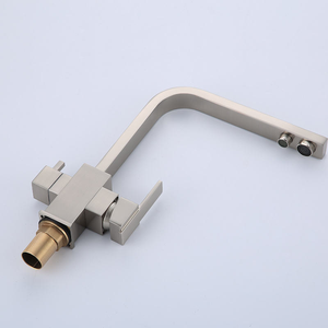 <span class=keywords><strong>Rubinetto</strong></span> Quadrato in Acciaio Inox 304 <span class=keywords><strong>a</strong></span> <span class=keywords><strong>Tre</strong></span> Vie per Acqua Calda e Fredda, Purificazione dell'Acqua Potabile Diretta per Lavello da Cucina - Product Image 3