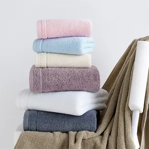 Luxury Super Soft Cotton Bath Towel Plush Highly Absorbent Home Textile Combed Cotton Bath Towel Set