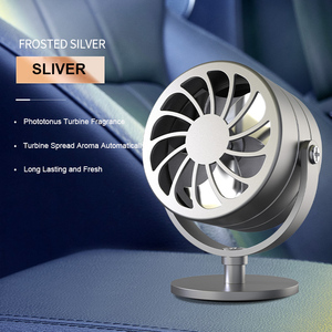 New Alloy Perfume Purifier Fan <strong>Car</strong> <strong>Diffuser</strong> Air Freshener Vent <strong>Clip</strong> Solid Parfums Auto Lasting Light Fragrance - Product Image 1