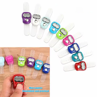 Mini compteur électronique de doigt, compteur manuel, compteur numérique à anneau, compteur de rangées pour le tricot, compteur de courses