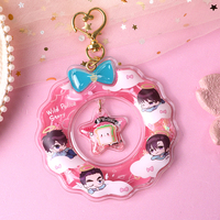 Nouveau pendentif de sac porte-clés anneau de natation personnalisé mini pendentif porte-clés anneau de natation gonflable