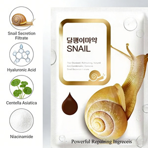 Masker Wajah Pelembab pemutih Korea, masker wajah pengencang wajah, kolagen asam hialuronat, masker lembar wajah pelembab, pemutih Korea - Product Image 5